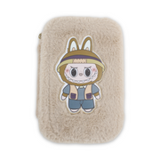 Labubu The Monsters Plush Pencil Case – Beige