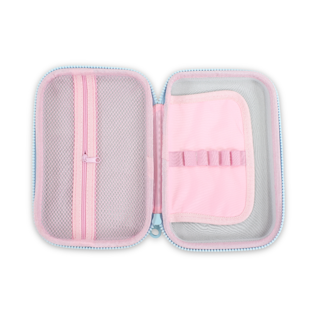 Labubu The Monsters Plush Pencil Case – Baby Blue