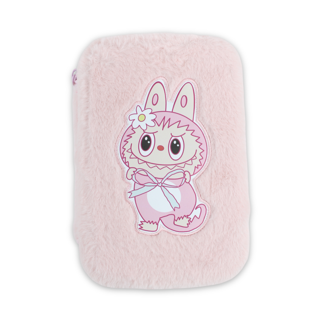 Labubu The Monsters Plush Pencil Case – Pink
