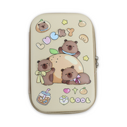 Bear Hardcover Pencil Case – Beige