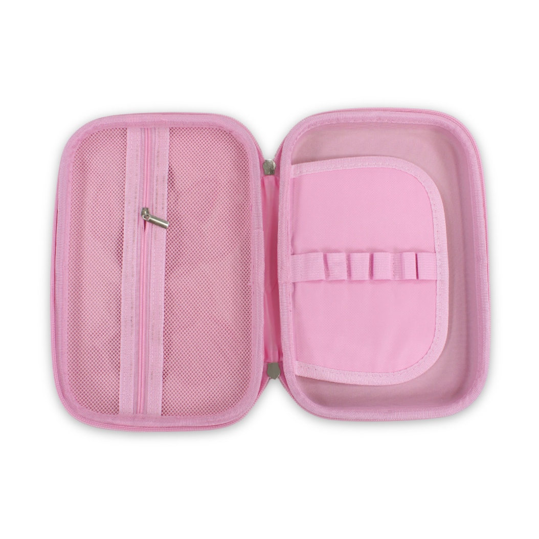 Stitch Hardcover Pencil Case – Pink