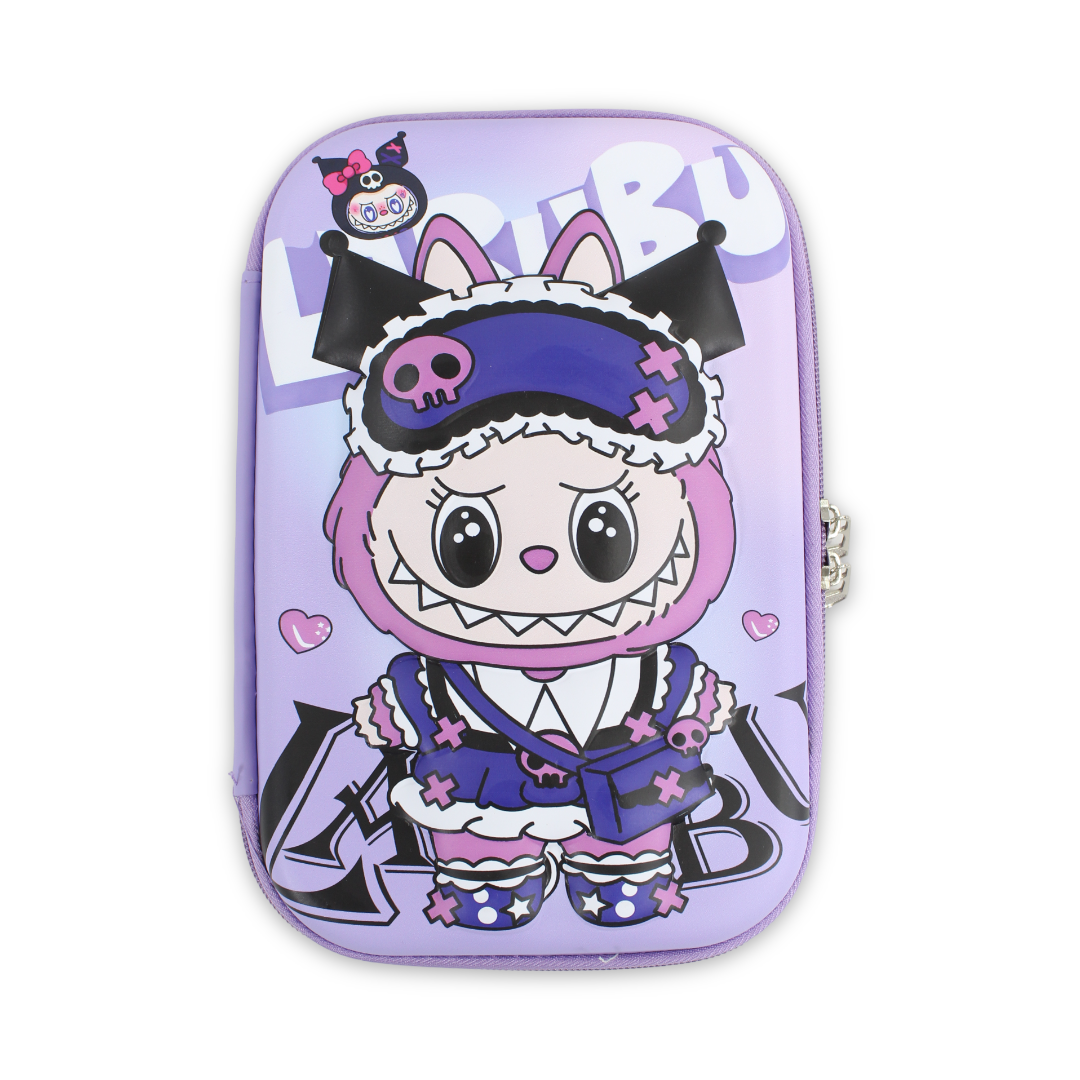 Stitch Hardcover Pencil Case – Purple