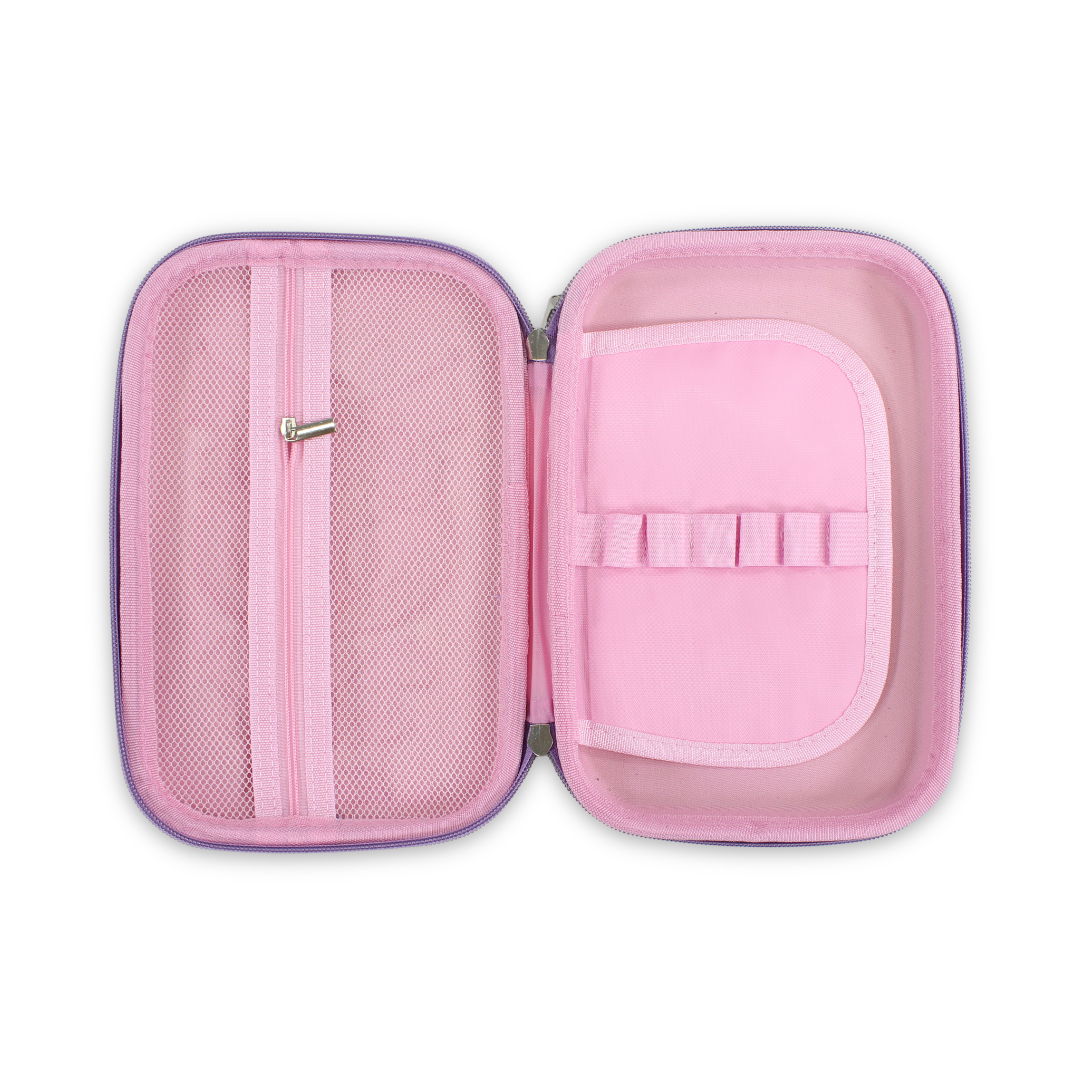 Stitch Hardcover Pencil Case – Purple