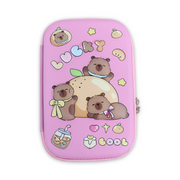 Bear Hardcover Pencil Case – Pink