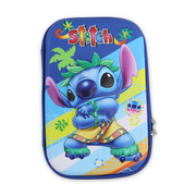 Stitch Hardcover Pencil Case – Blue