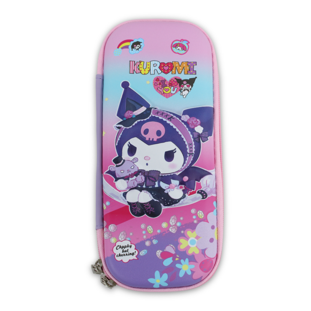 Kuromi Waterproof Pencil Case – Pink