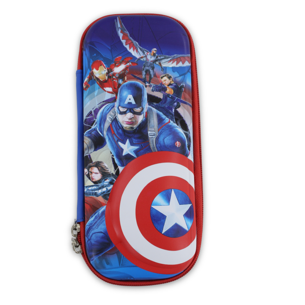 Captain America Waterproof Pencil Case – Blue
