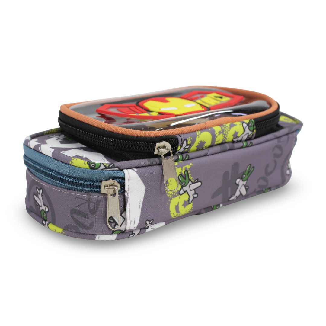 Iron-Man Pencil Case – Grey