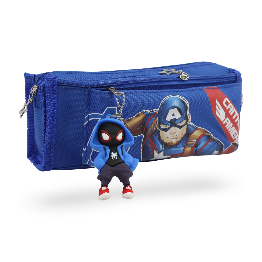 Captain America Pencil Case – Blue - School - Tokyo