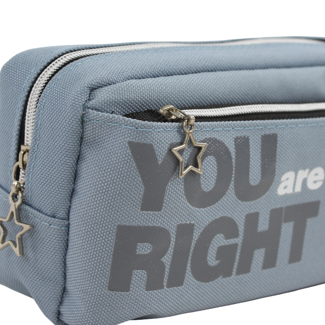 "You are Right" Pencil Case – Grey