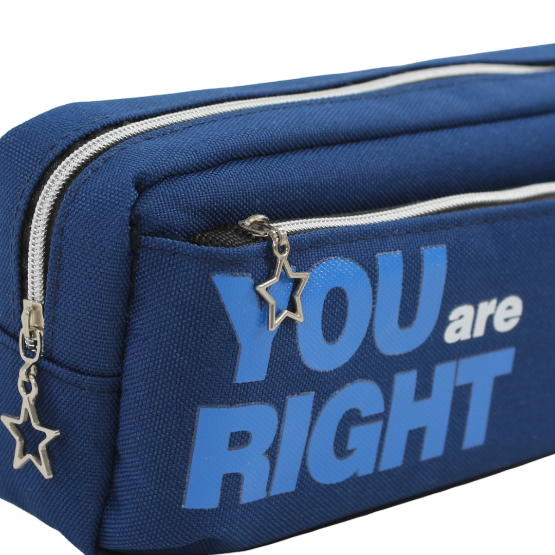 "You are Right" Pencil Case – Navy