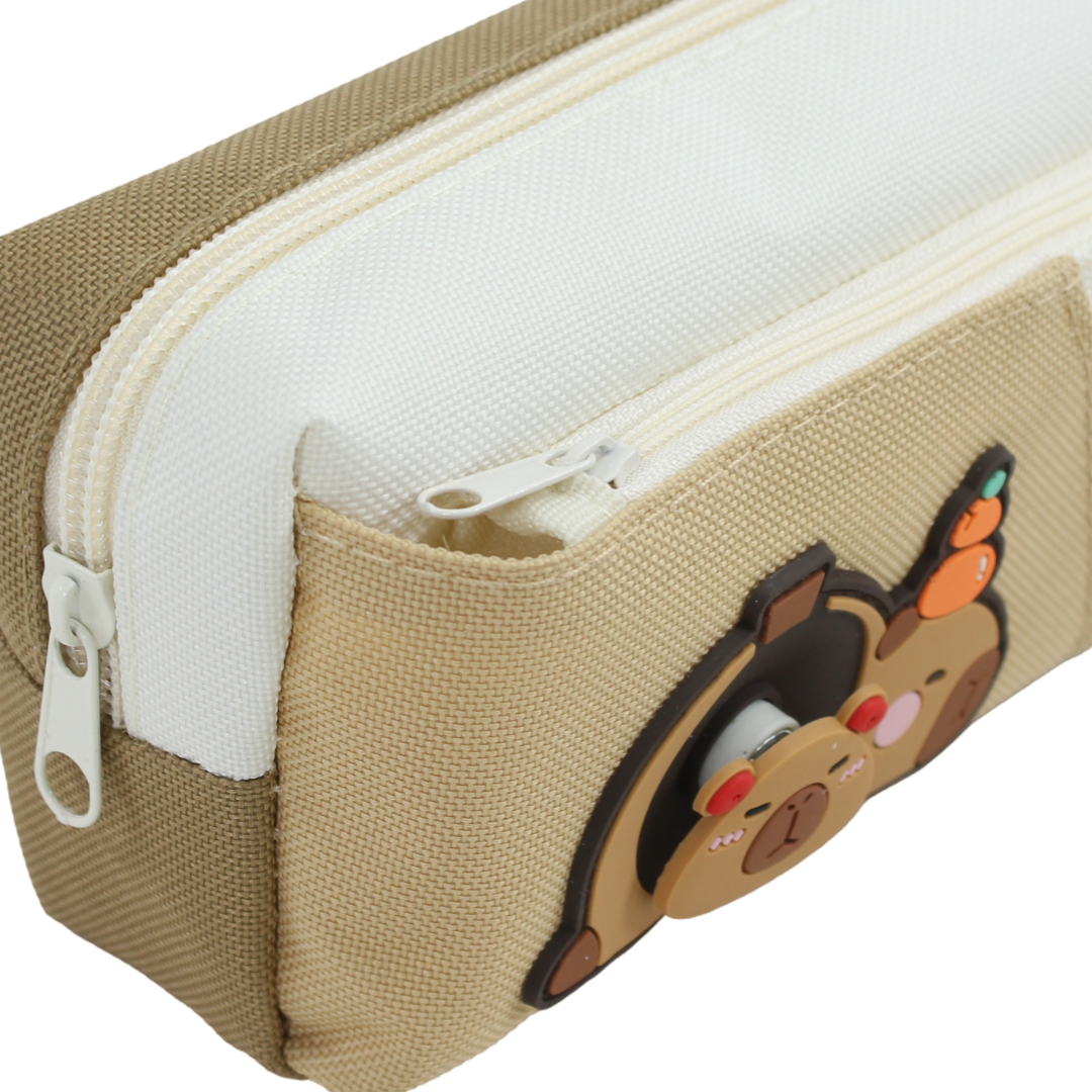Capybara Pencil Case – Beige