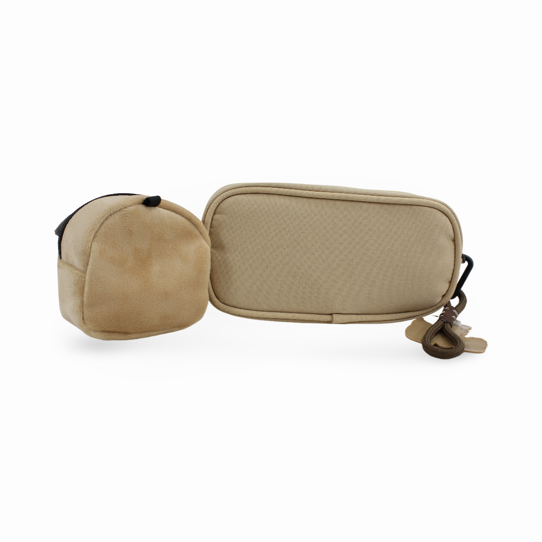 Capybara (Pencil Case + Plush Pouch) – Beige