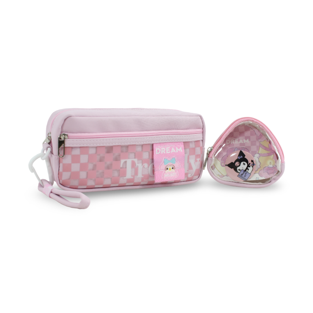 Kuromi (Pencil Case + Pouch) – Pink