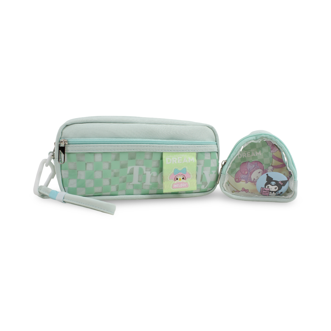 Kuromi (Pencil Case + Pouch) – Aqua