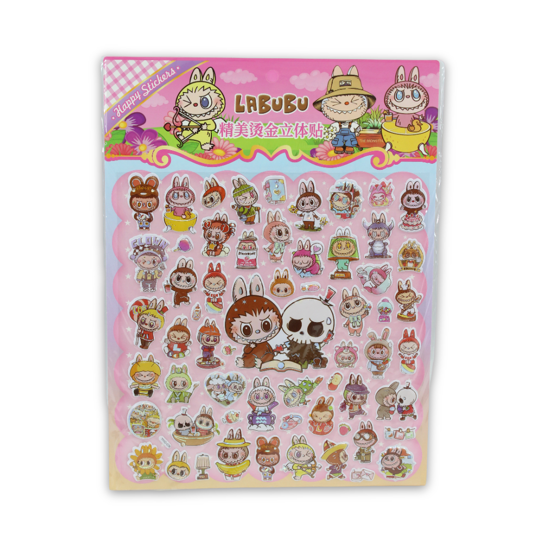 Labubu Eva Foam Material Stickers - Assortments - Tokyo