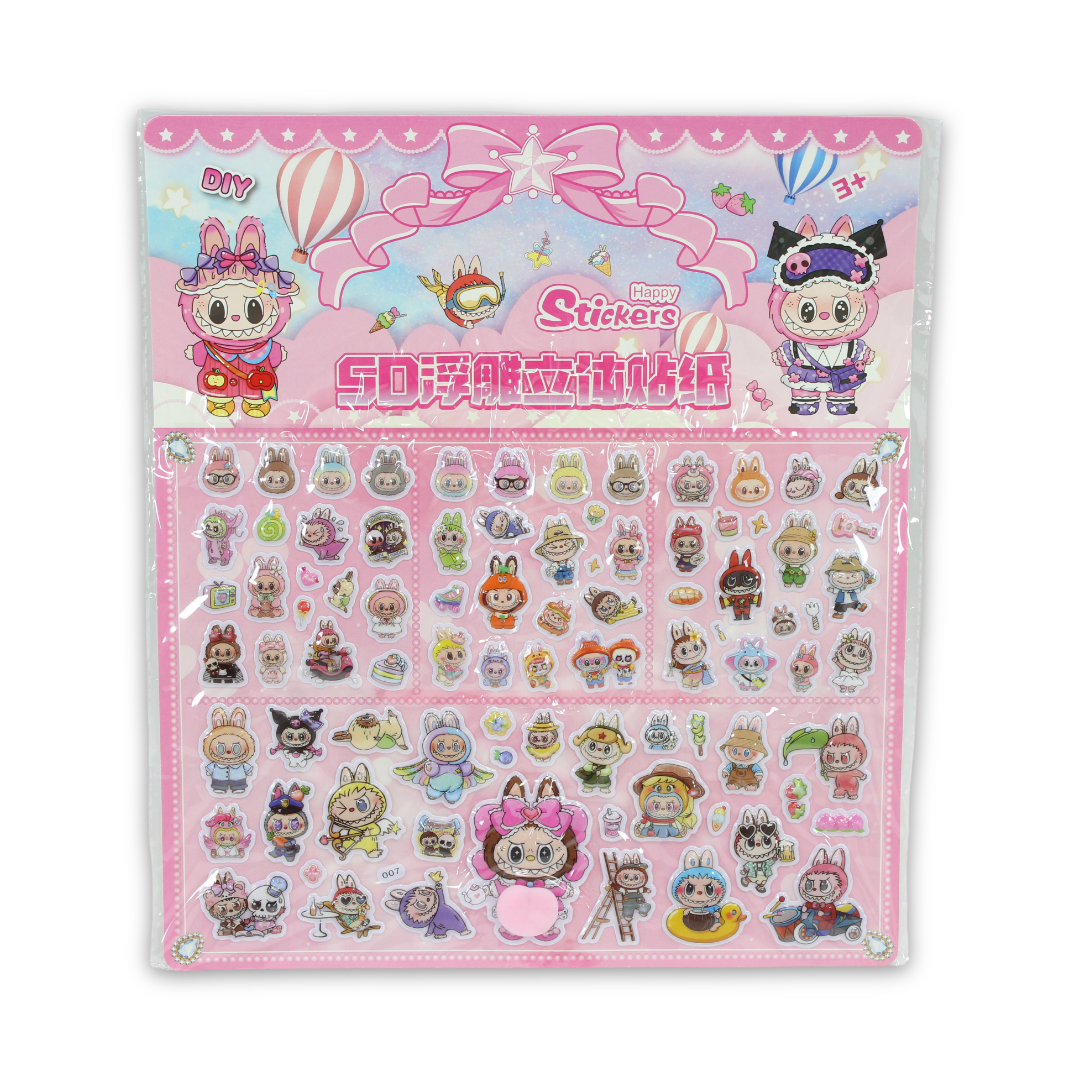 Labubu Eva Foam Material Stickers - Assortments - Tokyo