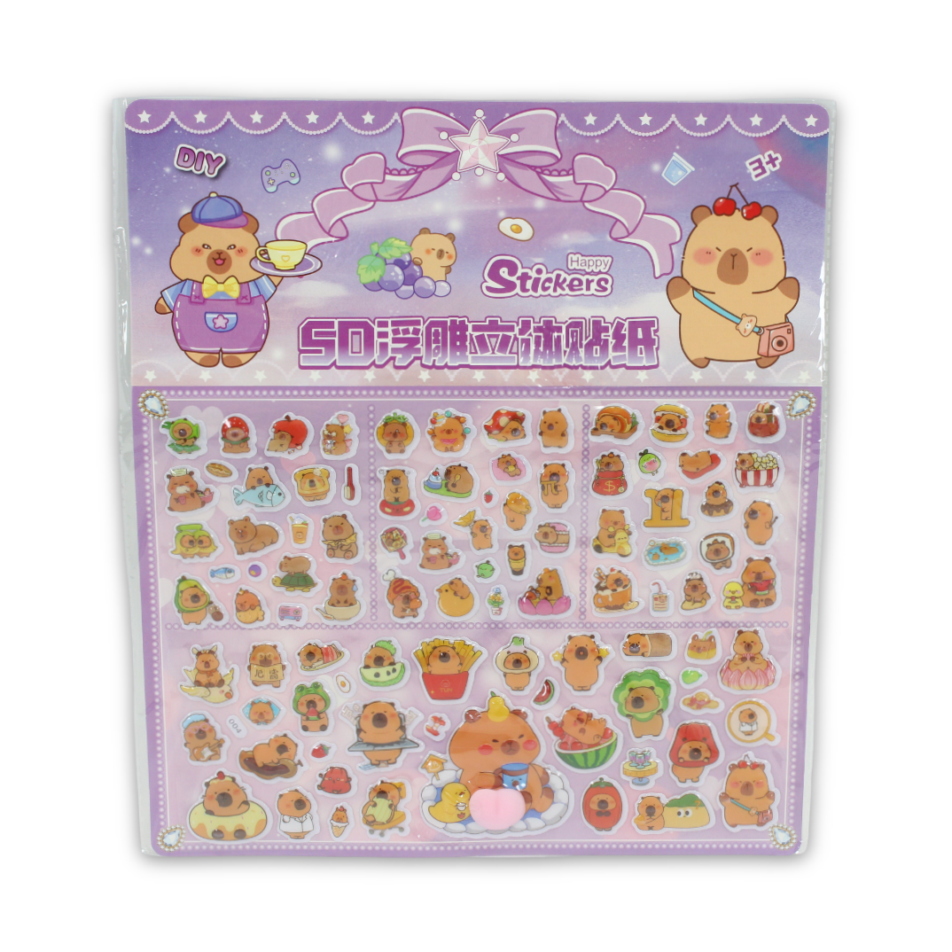 Capybara Eva Foam Material Stickers - Assortments - Tokyo