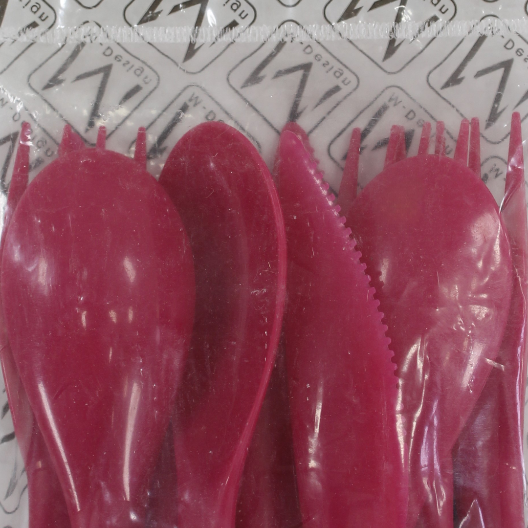 M-Design Cutlery Set (Spoon & Fork & Knife) 9 Pcs – Fuchsia