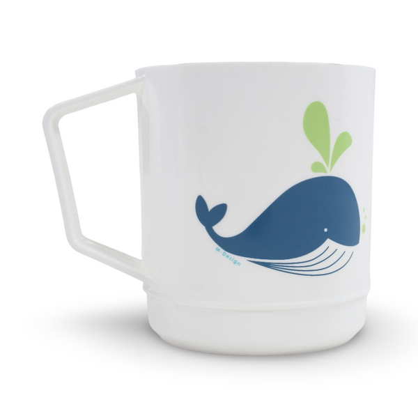 Lifestyle Mug with Whale Print - School - M Design