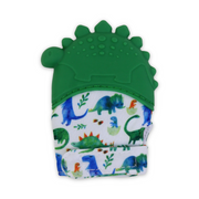 Silicone Baby Teether Gloves – Green Dino