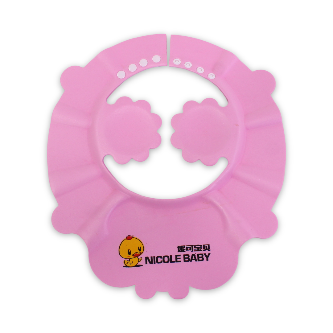 Nicole Baby Eva Foam Shower Cap – Pink - Baby Essentials