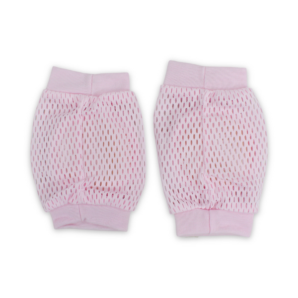 Baby Knee Pads – Pink with Cat Print