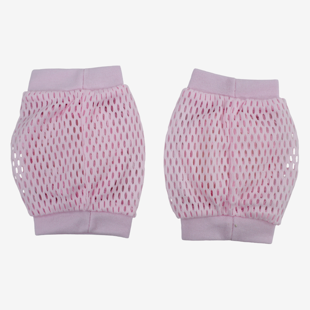 Baby Knee Mesh Pads – Pink with Bunny Design
