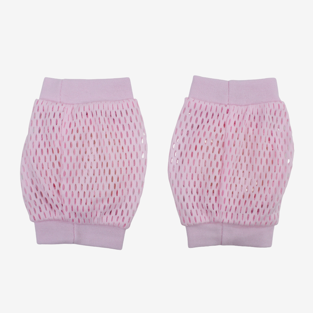 Baby Knee Mesh Pads – Pink with Strawberry Design