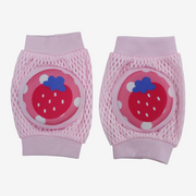 Baby Knee Mesh Pads – Pink with Strawberry Design