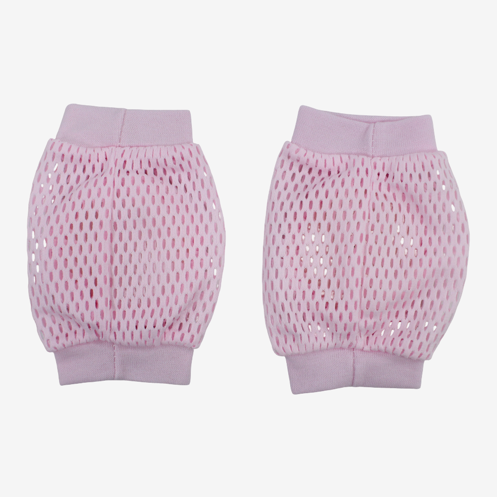 Baby Knee Mesh Pads – Pink with Strawberry Design