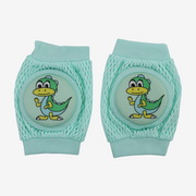Baby Knee Mesh Pads – Mint with Dinosaur Design