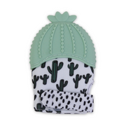 Silicone Baby Teether Gloves – Mint Cactus