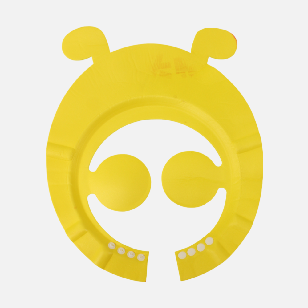 Yellow Foam Shower Cap With Eye & Ear Protection - Dog