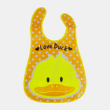 Baby Bib – Orange with Lovely Duckling Design