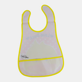Baby Bib – Orange with Lovely Duckling Design