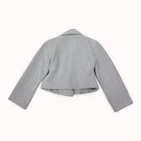 Long-Sleeved Wool Cropped Jacket