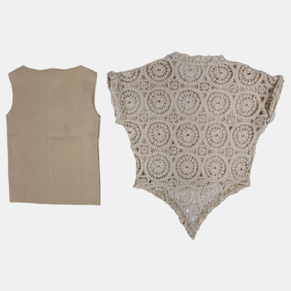 Girls Cotton Blouse with Lace Details