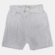 Girls Linen Shorts – Bow Details