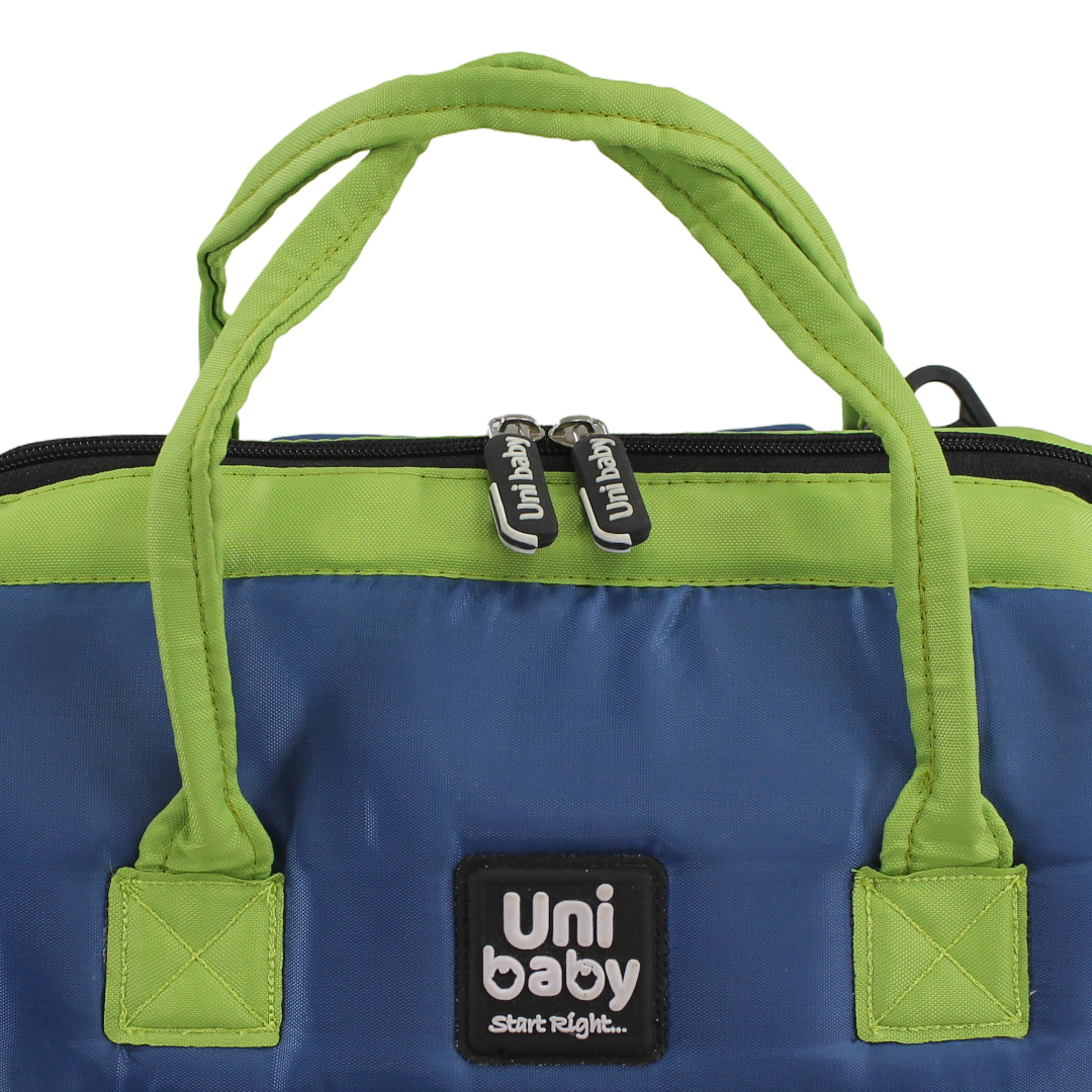 Uni Baby Diaper Bag – Navy & Green