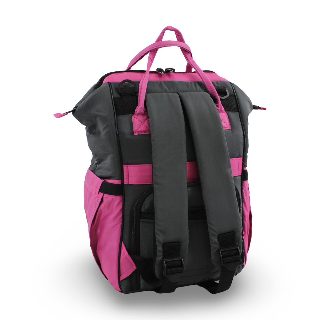 Uni Baby Diaper Bag – Grey & Fuchsia