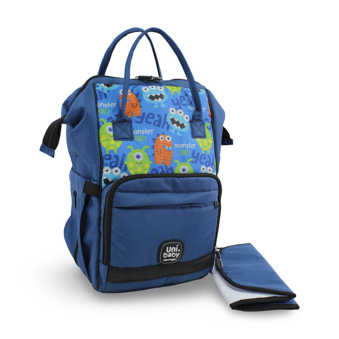 Uni Baby Diaper Bag – Floral Navy
