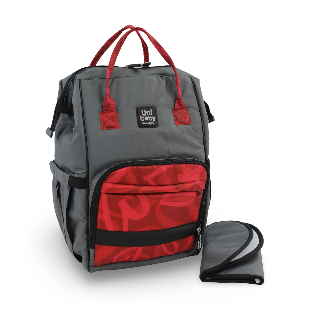 Uni Baby Diaper Bag – Floral Red