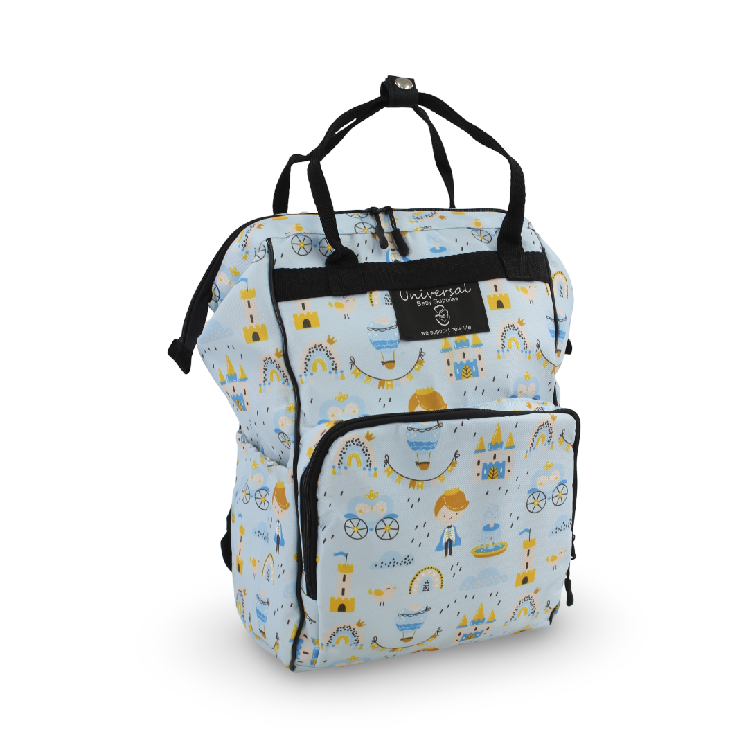 Uni Baby Back Bag – Baby Blue with Prince Print