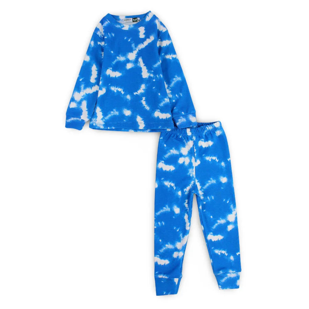 Boys Thermal Set – Blue Tie-Dye - Clothing - Marvy
