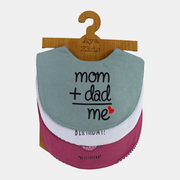 Baby Girls Cotton Bibs – Pack of 3