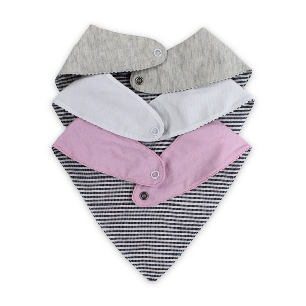 Cotton Baby Bib with "My Little Happiness" – (Pack Of 3)