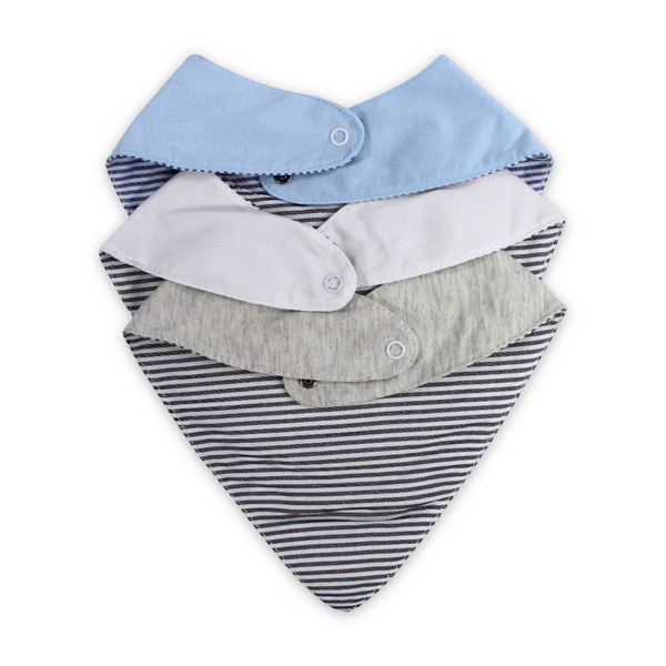 Cotton Baby Bib with "Oh Baby! It's A Boy" Print – (Pack Of 3)