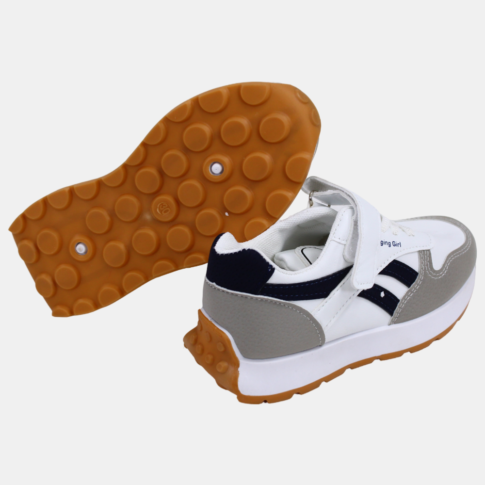 Boys Leather Sneakers - Multicolor