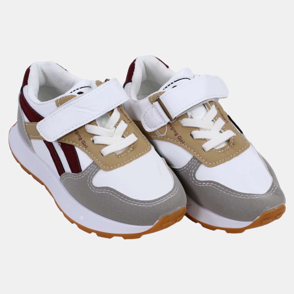 Boys Leather Sneakers - Multicolor
